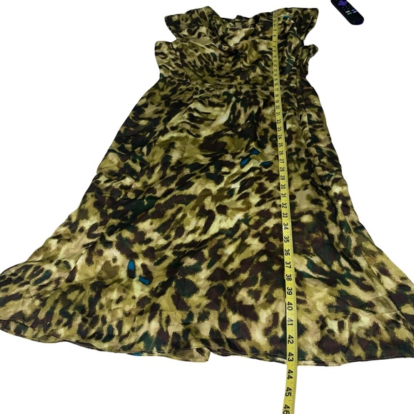 Anne Klein Cowl Neck Animal Print Sheath 100% Polyester Dress Sz 12 NWT - Picture 8 of 11